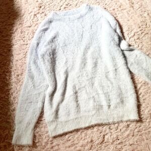 Plush Fuzzy Ombré Pastel Cozy Fairy Core Oversized Sweater Womens M Coquette